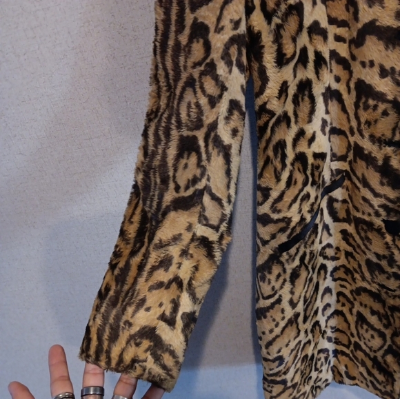 Y2k División Women jacket with animal print size 36 (62%Cotton 38%Viscose - Picture 4 of 5